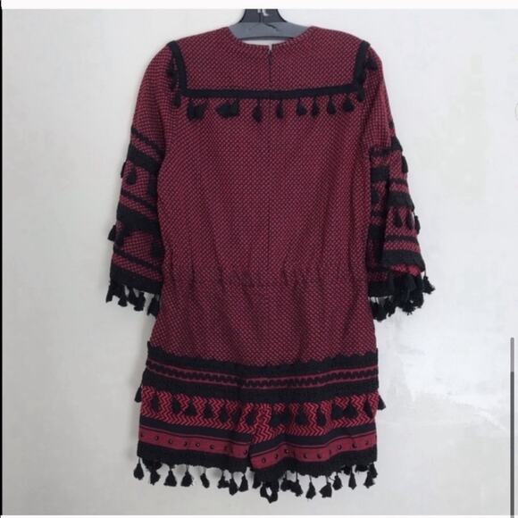 DODO BAR OR Jacquard Yefet Brocade Tassel Romper Damask Cotton Fringe Boho - Picture 7 of 7